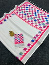 MG 502 Linen Digital Printed Designer Saree Wholesalers In Delhi